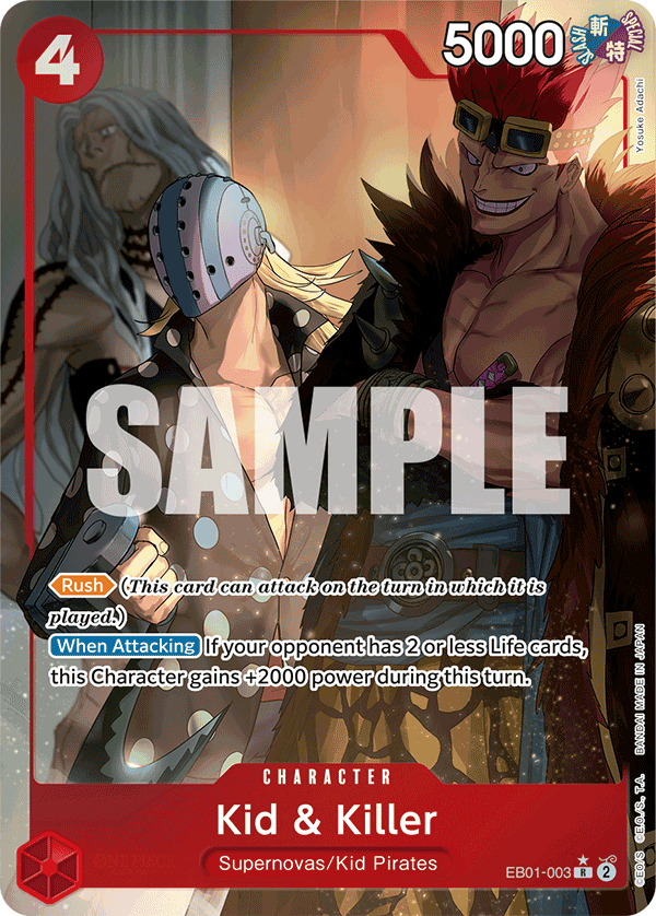 Kid & Killer (Alternate Art) EB01-003_p1 One Piece TCG