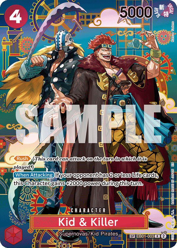 Kid & Killer - EB01-003 (SP) EB01-003_p5 One Piece TCG