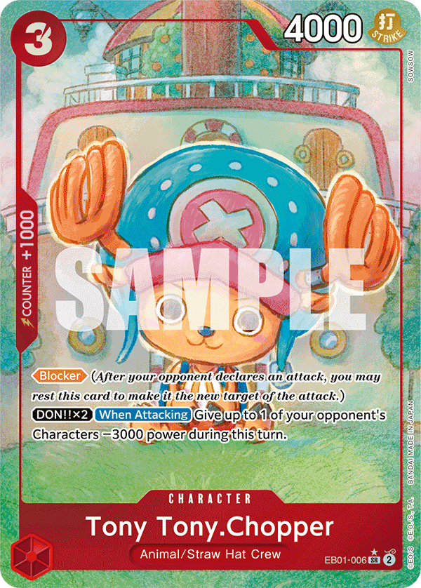 Tony Tony.Chopper (Alternate Art) EB01-006_p1 One Piece TCG