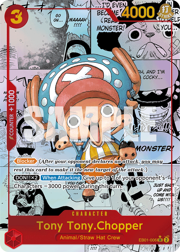 Tony Tony.Chopper (Alternate Art) (Manga) EB01-006_p2 One Piece TCG