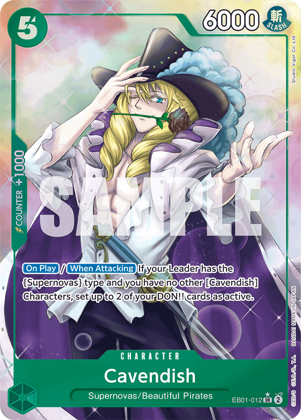 Cavendish (Alternate Art) EB01-012_p1 One Piece TCG