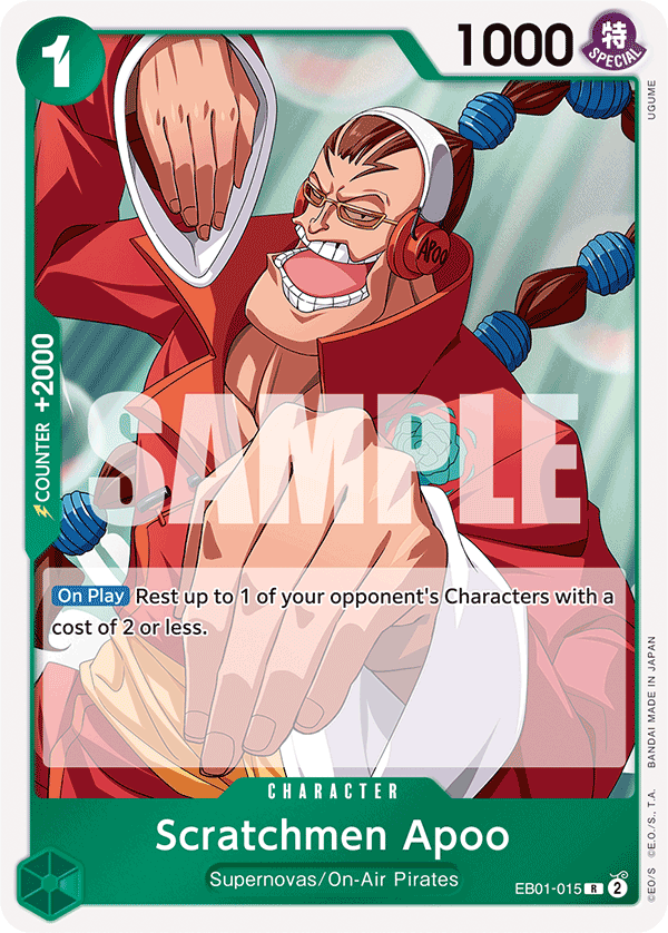 Scratchmen Apoo EB01-015 One Piece TCG