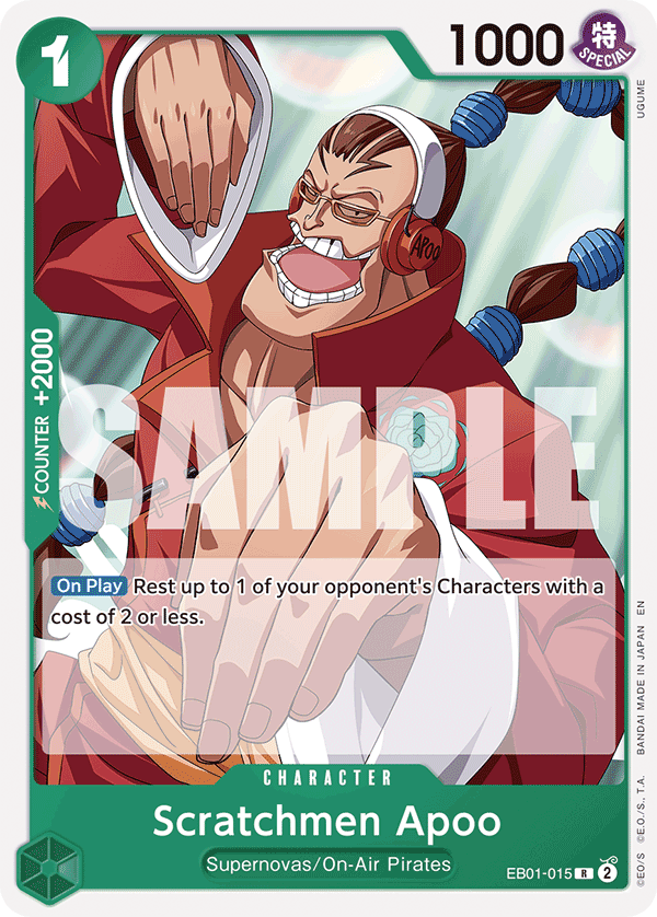 Scratchmen Apoo (Reprint) EB01-015_p3 One Piece TCG