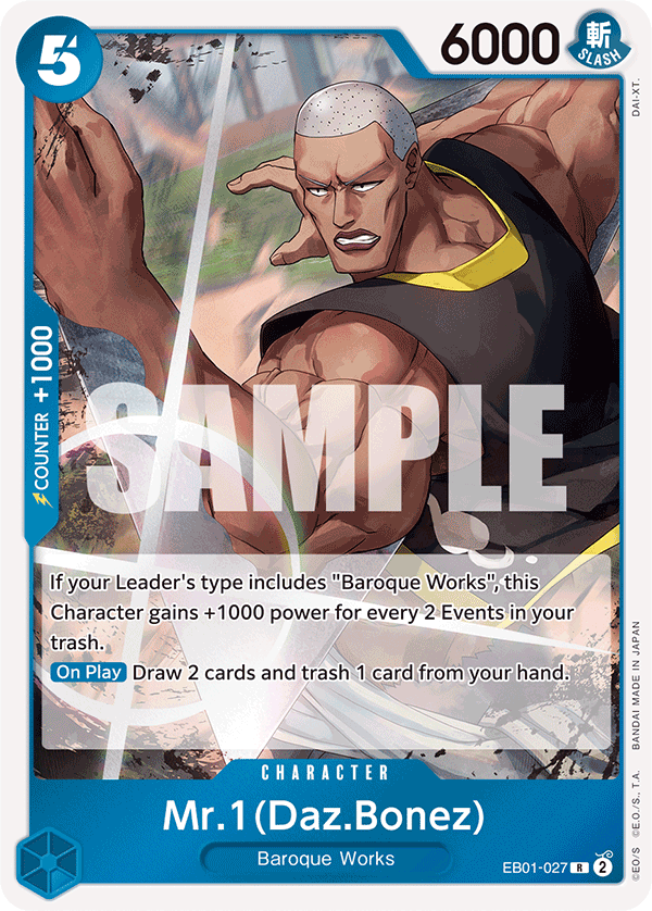 Mr. 1 (Daz.Bonez) EB01-027 One Piece TCG