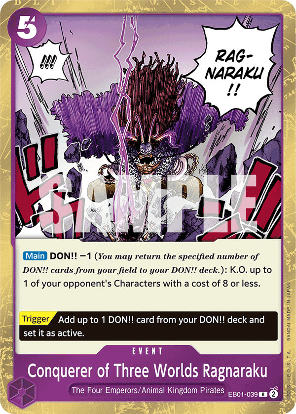 Conquerer of Three Worlds Ragnaraku EB01-039 One Piece TCG