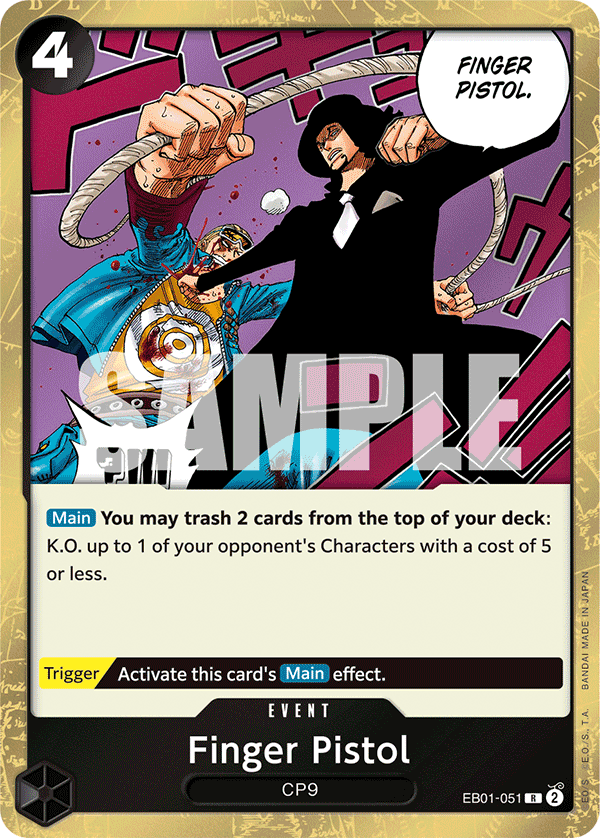 Finger Pistol EB01-051 One Piece TCG