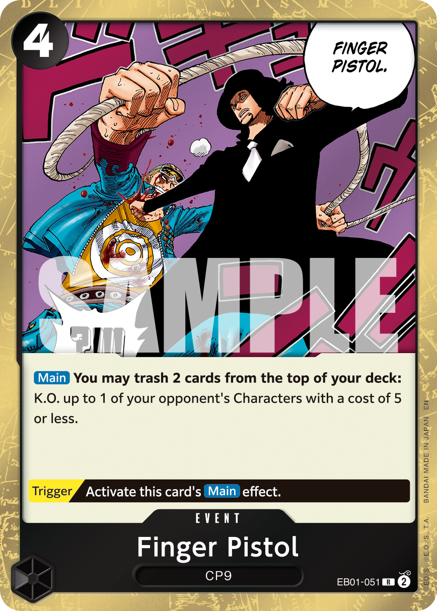 Finger Pistol (Reprint) EB01-051_r1 One Piece TCG