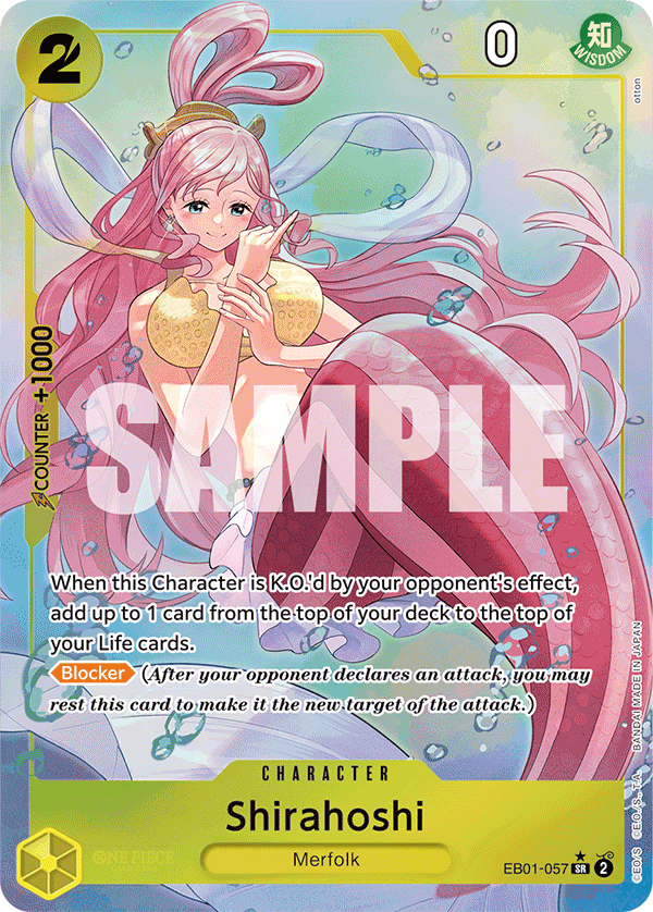 Shirahoshi (Alternate Art) EB01-057_p1 One Piece TCG