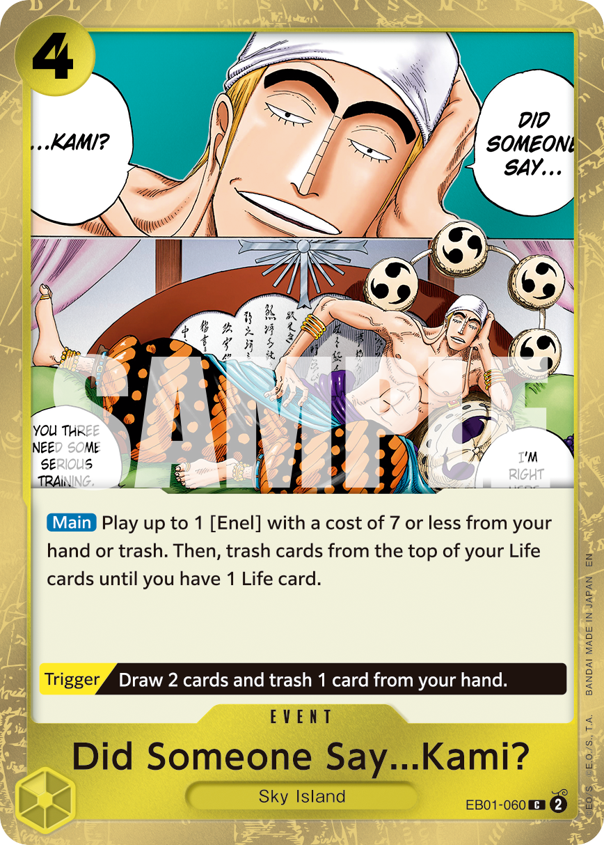 Did Someone Say...Kami? (Pirate Foil) EB01-060_p1 One Piece TCG