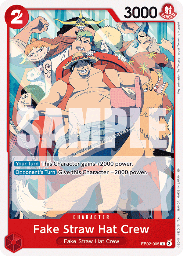 Fake Straw Hat Crew EB02-005 One Piece TCG