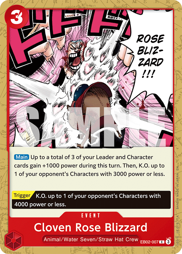 Cloven Rose Blizzard EB02-007 One Piece TCG
