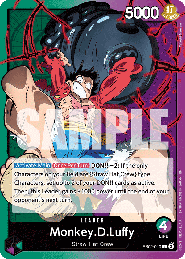 Monkey.D.Luffy (010) EB02-010 One Piece TCG
