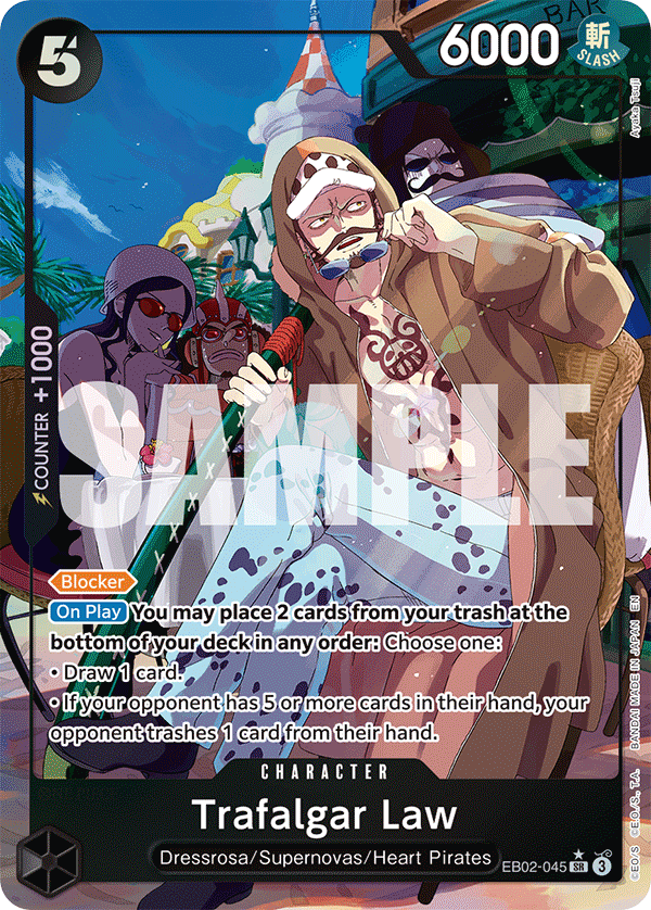 Trafalgar Law (Alternate Art) EB02-045_p1 One Piece TCG