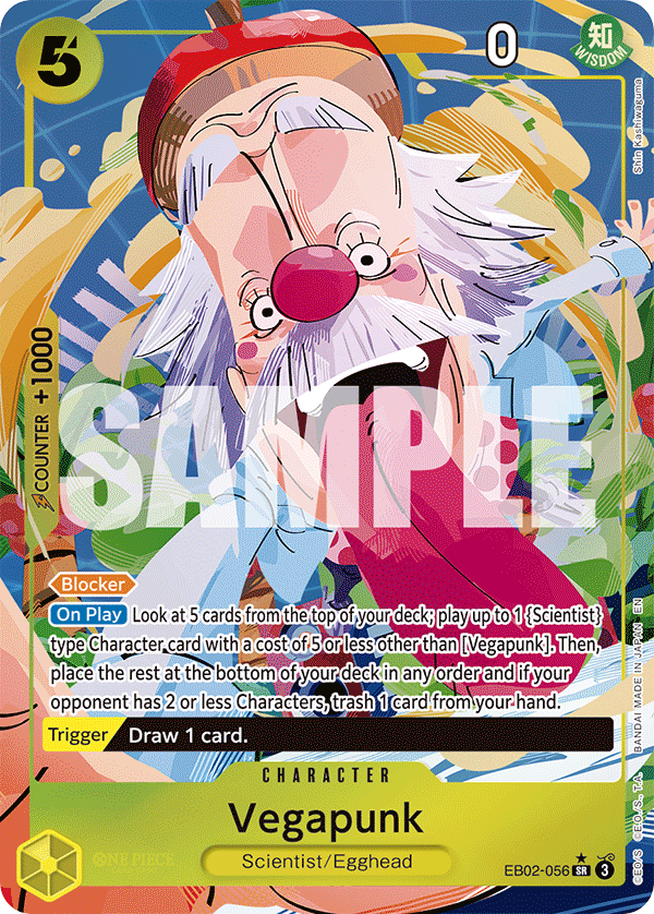 Vegapunk (Alternate Art) EB02-056_p1 One Piece TCG