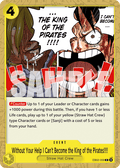 Without Your Help I Can't Become the King of the Pirates!!!! EB02-059 One Piece TCG