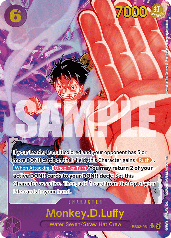 Monkey.D.Luffy (061) (Alternate Art) EB02-061_p1 One Piece TCG