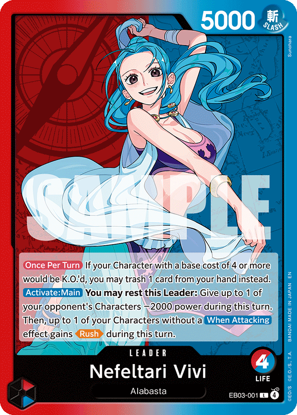 Nefeltari Vivi (001) EB03-001 One Piece TCG
