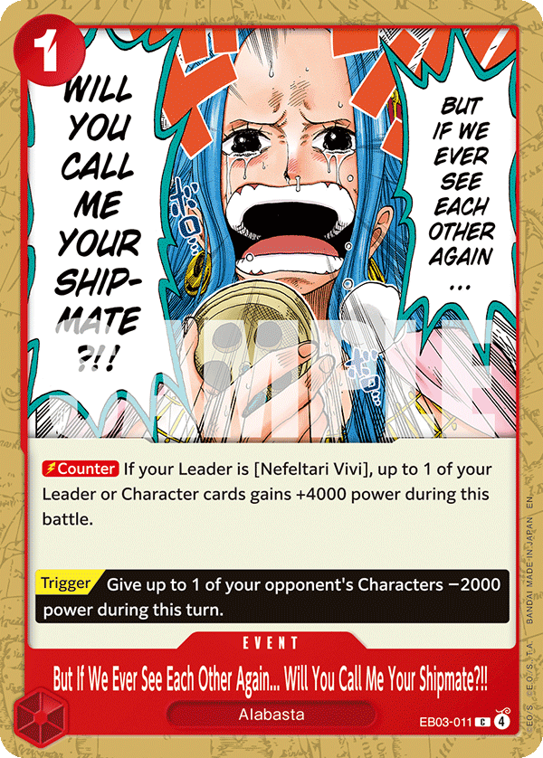 But If We Ever See Each Other Again... Will You Call Me Your Shipmate?!! EB03-011 One Piece TCG