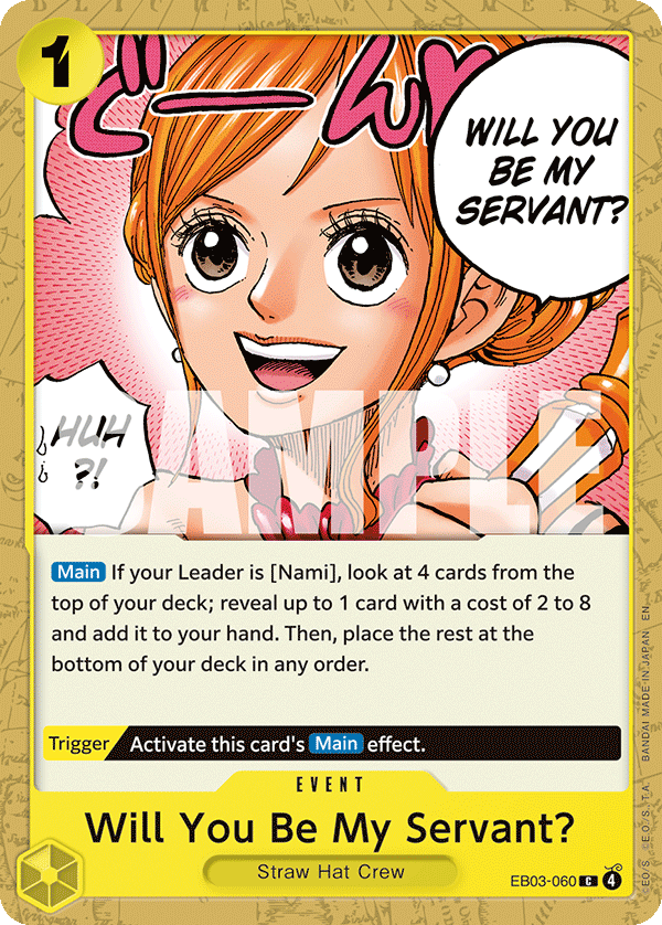 Will You Be My Servant? EB03-060 One Piece TCG