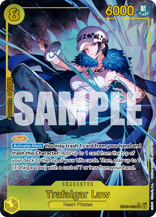 Trafalgar Law (Alternate Art) EB03-062_p1 One Piece TCG