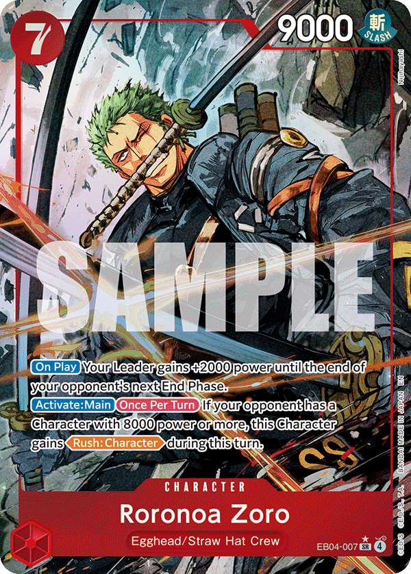 Roronoa Zoro (EB04-007) (Alternate Art) EB04-007_p1 One Piece TCG