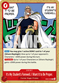 It's My Student's Farewell. I Want It to Be Proper. EB04-009 One Piece TCG