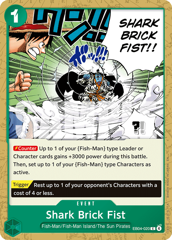 Shark Brick Fist EB04-020 One Piece TCG