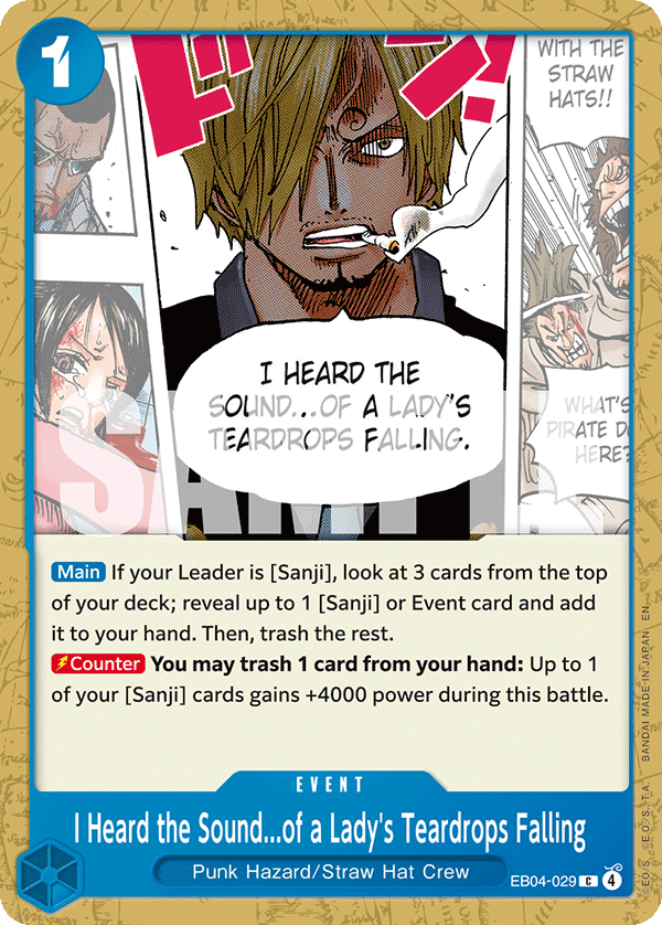 I Heard the Sound...of a Lady's Teardrops Falling EB04-029 One Piece TCG