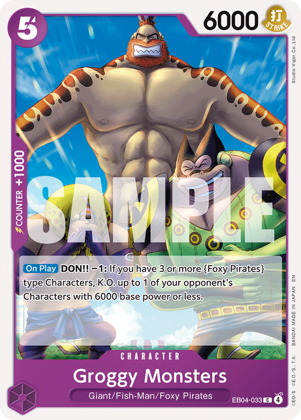 Groggy Monsters EB04-033 One Piece TCG