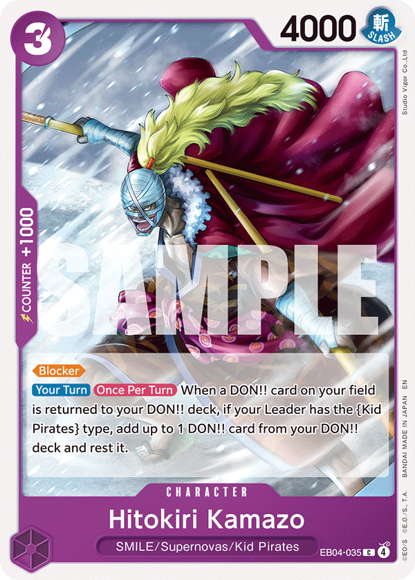 Hitokiri Kamazo EB04-035 One Piece TCG