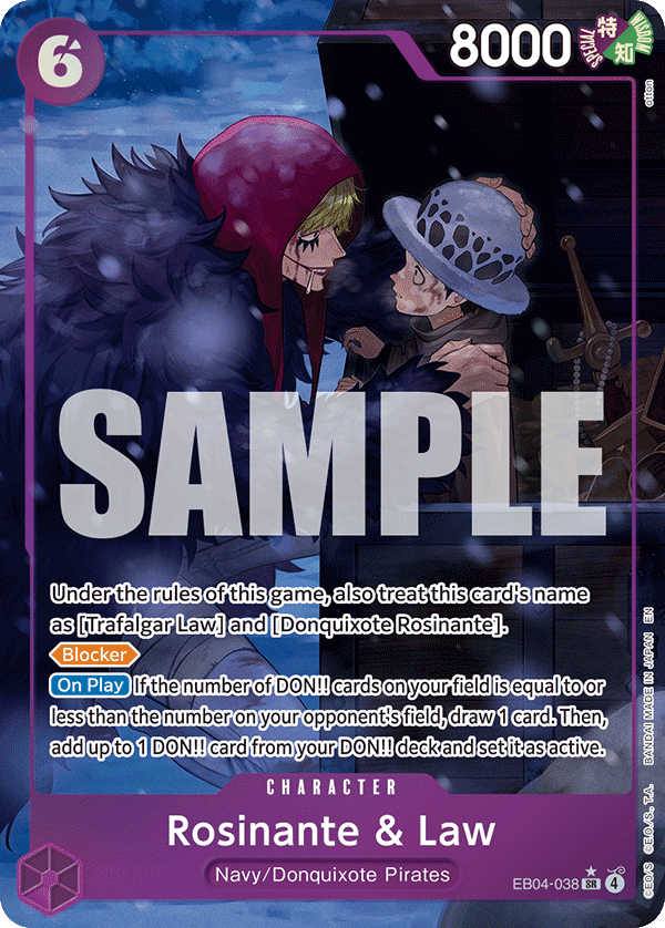 Rosinante & Law (Alternate Art) EB04-038_p1 One Piece TCG