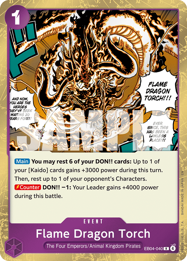 Flame Dragon Torch EB04-040 One Piece TCG