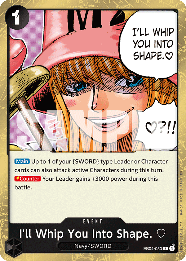 I'll Whip You Into Shape. EB04-050 One Piece TCG