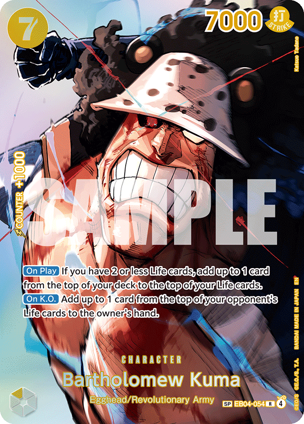 Bartholomew Kuma (SP) EB04-054_p1 One Piece TCG