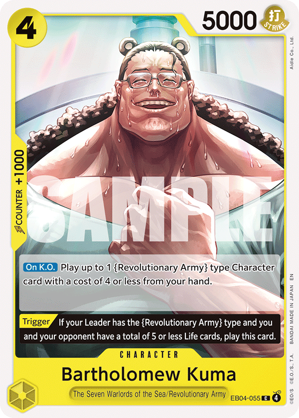 Bartholomew Kuma (EB04-055) EB04-055 One Piece TCG