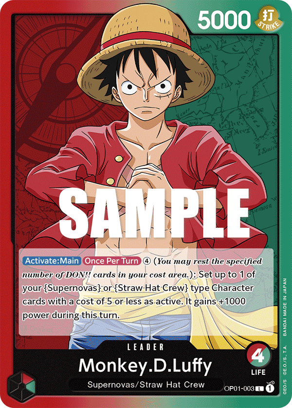 Monkey.D.Luffy (003) OP01-003 One Piece TCG
