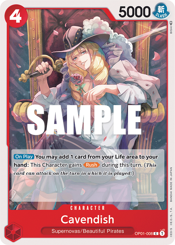 Cavendish OP01-008 One Piece TCG