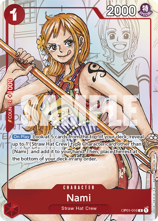 Nami (SP) OP01-016_p2 One Piece TCG