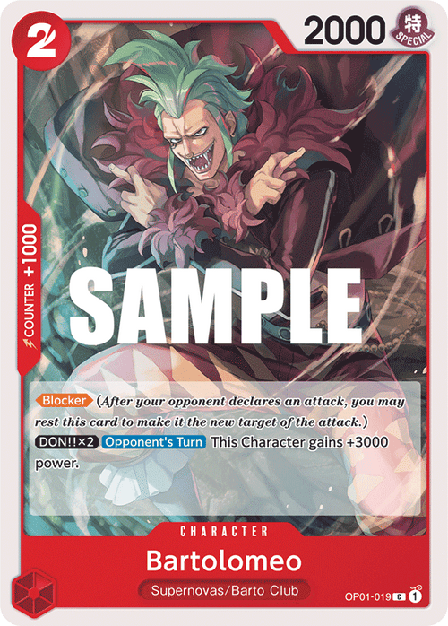Bartolomeo OP01-019 One Piece TCG