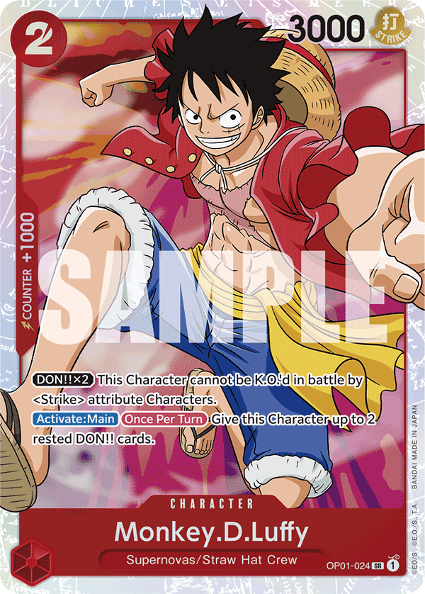 Monkey.D.Luffy OP01-024_r1 One Piece TCG