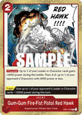 Gum-Gum Fire-Fist Pistol Red Hawk OP01-026 One Piece TCG