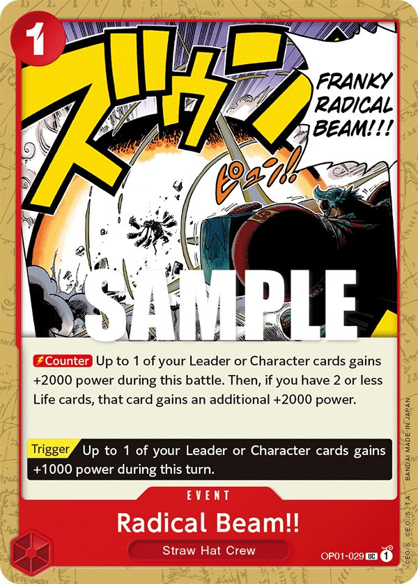 Radical Beam!! OP01-029 One Piece TCG