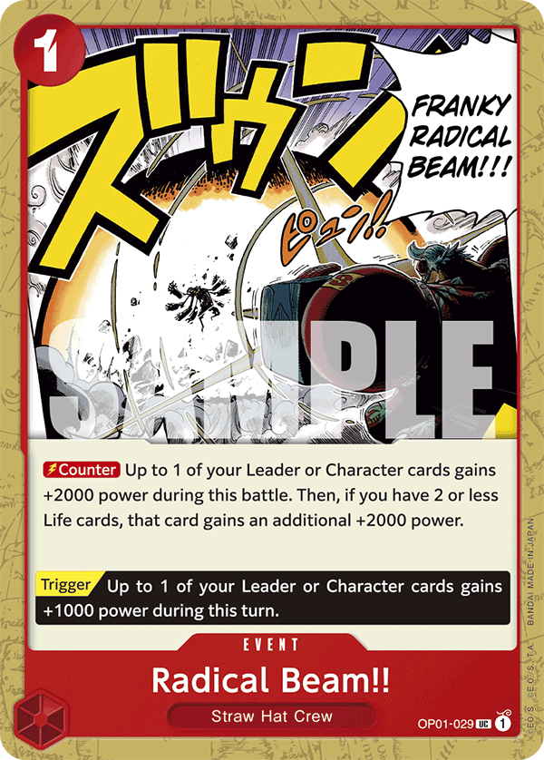 Radical Beam!! OP01-029_r1 One Piece TCG