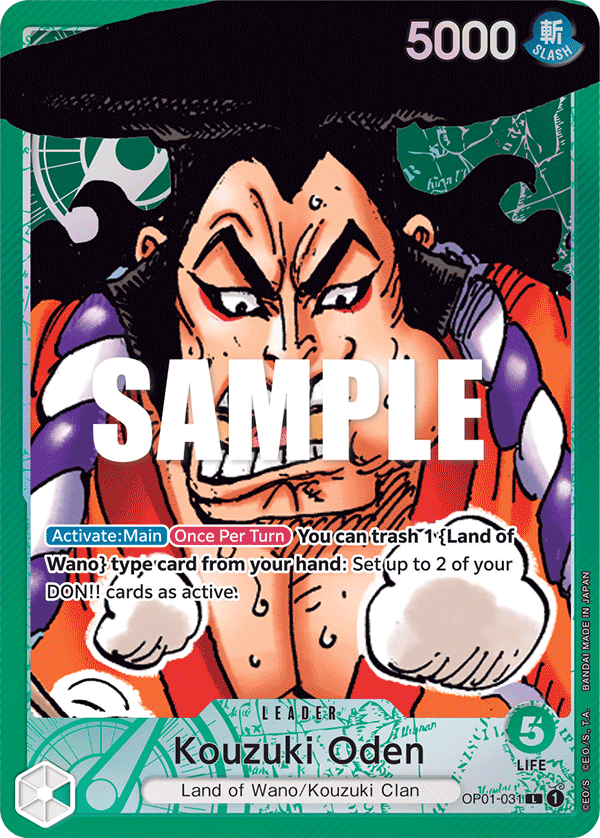 Kouzuki Oden (Parallel) OP01-031_p1 One Piece TCG