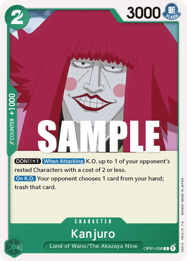 Kanjuro OP01-038 One Piece TCG
