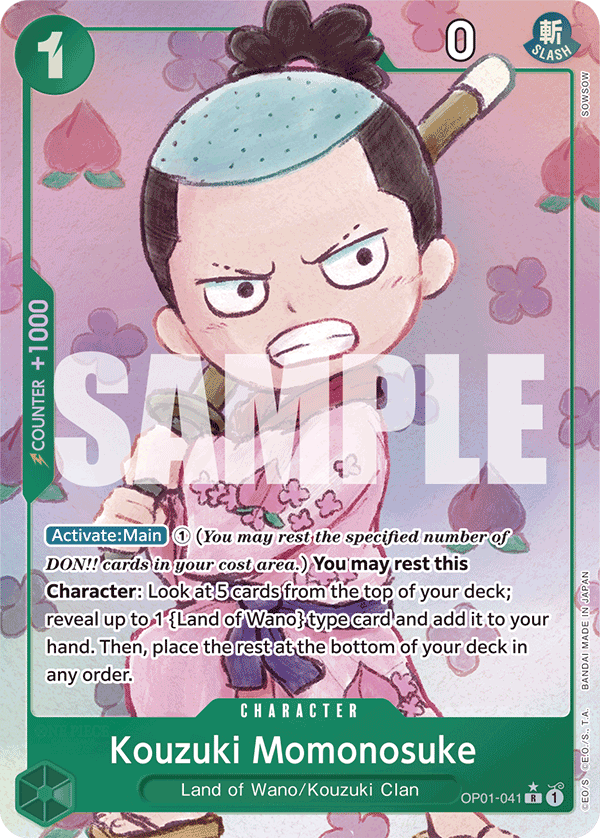 Kouzuki Momonosuke (Alternate Art) OP01-041_p5 One Piece TCG
