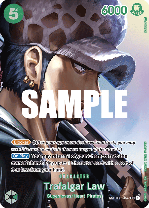 Trafalgar Law (SP) OP01-047_p2 One Piece TCG