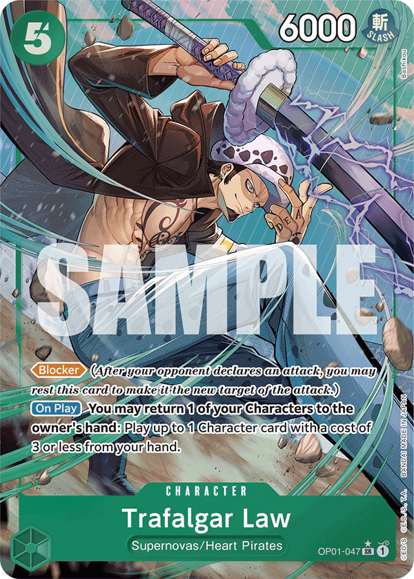 Trafalgar Law (OP01-047) (Alternate Art) OP01-047_p4 One Piece TCG