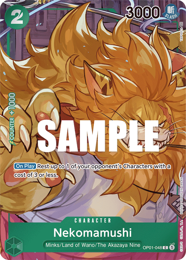 Nekomamushi (Box Topper) OP01-048_p1 One Piece TCG