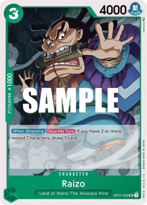 Raizo OP01-052 One Piece TCG